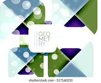 Farbige Quadrate, geometrische Elemente, abstrakte Hintergrund-Vorlage