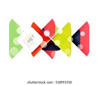 Colorful squares, geometric elements, abstract background template