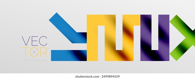 Colorful squares, lines minimal abstract background. Vector Illustration For Wallpaper, Banner, Background, Card, Book Illustration, landing page