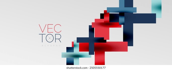 Colorful squares, lines minimal abstract background. Vector Illustration For Wallpaper, Banner, Background, Card, Book Illustration, landing page