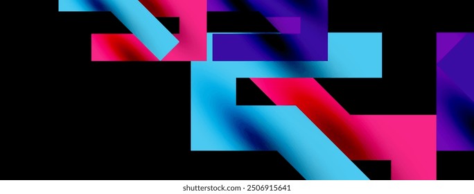 Colorful squares, lines minimal abstract background. Vector Illustration For Wallpaper, Banner, Background, Card, Book Illustration, landing page