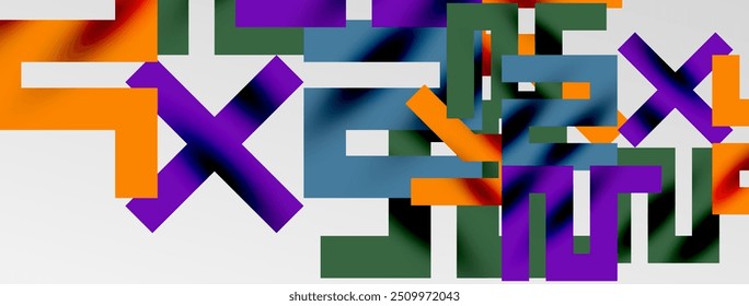 Colorful squares, lines minimal abstract background. Vector Illustration For Wallpaper, Banner, Background, Card, Book Illustration, landing page