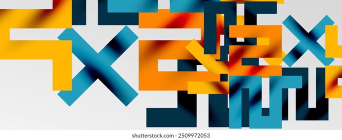 Cuadrados coloridos, líneas de fondo abstracto mínimo. Ilustración vectorial para el Fondo de pantalla, Anuncio, fondo, tarjeta, ilustración del libro, landing page