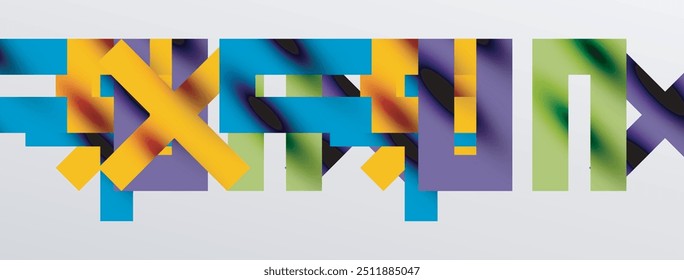 Colorful squares, lines minimal abstract background. Vector Illustration For Wallpaper, Banner, Background, Card, Book Illustration, landing page