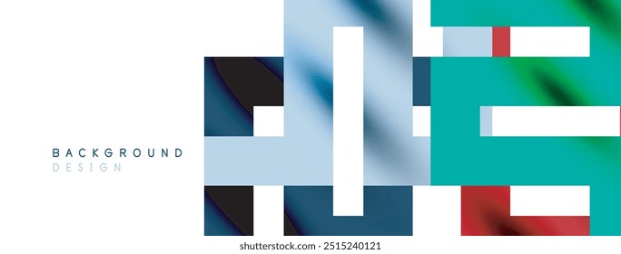 Colorful squares, lines minimal abstract background. Vector Illustration For Wallpaper, Banner, Background, Card, Book Illustration, landing page