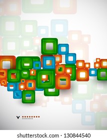 Farbige Quadrate Muster abstrakte Design-Vorlage