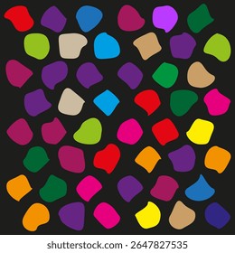 Colorful squares pattern. Bright geometric mosaic. Vector tile design. Rainbow color blocks.