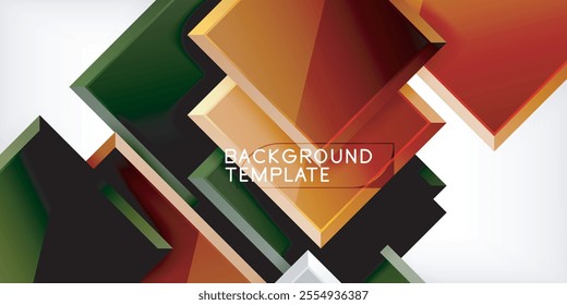 Colorful squares and rectangles. Vector Illustration For Wallpaper, Banner, Background, Card, Book Illustration, landing page