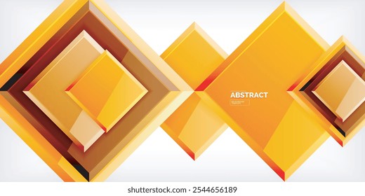 Colorful squares with reflections abstract background design. Vector Illustration For Wallpaper, Banner, Background, Card, Book Illustration, landing page