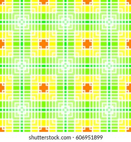 Colorful squares seamless pattern. A endless vector ornament texture. Abstract geometric illustration.