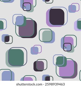 Colorful squares seamless pattern.  Vector template
