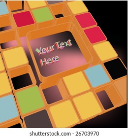 colorful squares for text