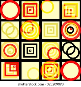 Colorful squares texture seamless pattern background