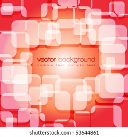 Colorful squares vector background with text