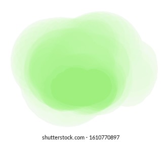 Colorful stain on isolated white background. Colored artistic spot. Hand drawn element