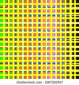 Colorful stained glass on a yellow background