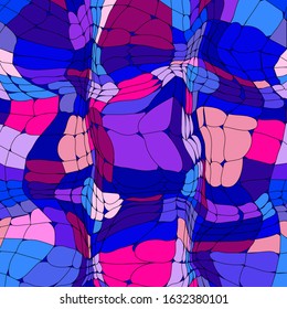 Colorful Stained glass texture, abstract mosaic vector background. Geometric multicolor texture. Can be used for trendy wallpaper, ad, booklets, posters, flyers, web design