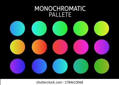 Colorful stains. Painted vector circles swatch palette