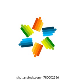Colorful Star Abstract Logo