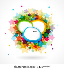 Colorful star background.
