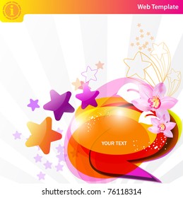 Colorful star background