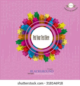 colorful star burst background.star vector.vector illustration.