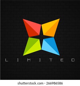 Colorful star creative logo