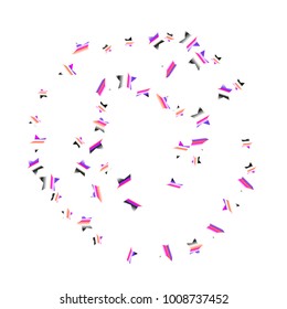 Colorful star falling Pattern. Rainbow colors.Isolated pattern for your project. Astral Design. Chaotic Decor. Modern Creative Starlight Style. Vector illustration for celebration, holiday, invitation
