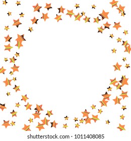 Colorful star falling Pattern. Rainbow colors.Isolated pattern for your project. Astral Design. Chaotic Decor. Modern Creative Starlight Style. Vector illustration for celebration, holiday, invitation