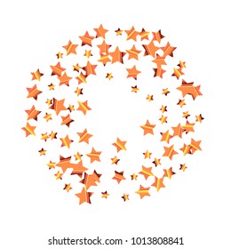 Colorful star falling Pattern. Rainbow colors.Isolated pattern for your project. Astral Design. Chaotic Decor. Modern Creative Starlight Style. Vector illustration for celebration, holiday, invitation