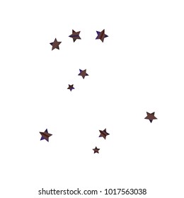 Colorful star falling Pattern. Rainbow colors.Isolated pattern for your project. Astral Design. Chaotic Decor. Modern Creative Starlight Style. Vector illustration for celebration, holiday, invitation