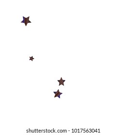 Colorful star falling Pattern. Rainbow colors.Isolated pattern for your project. Astral Design. Chaotic Decor. Modern Creative Starlight Style. Vector illustration for celebration, holiday, invitation