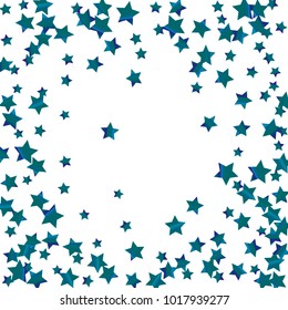 Colorful star falling Pattern. Rainbow colors.Isolated pattern for your project. Astral Design. Chaotic Decor. Modern Creative Starlight Style. Vector illustration for celebration, holiday, invitation