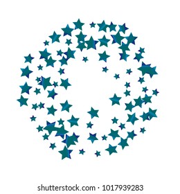 Colorful star falling Pattern. Rainbow colors.Isolated pattern for your project. Astral Design. Chaotic Decor. Modern Creative Starlight Style. Vector illustration for celebration, holiday, invitation