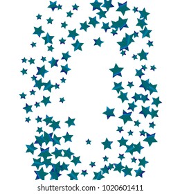 Colorful star falling Pattern. Rainbow colors.Isolated pattern for your project. Astral Design. Chaotic Decor. Modern Creative Starlight Style. Vector illustration for celebration, holiday, invitation