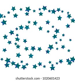 Colorful star falling Pattern. Rainbow colors.Isolated pattern for your project. Astral Design. Chaotic Decor. Modern Creative Starlight Style. Vector illustration for celebration, holiday, invitation