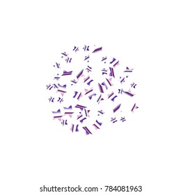 Colorful star falling Pattern. Rainbow colors.Isolated pattern for your project. Astral Design. Chaotic Decor. Modern Creative Starlight Style. Vector illustration for celebration, holiday, invitation