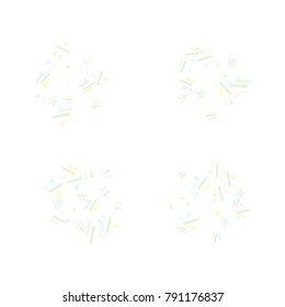 Colorful star falling Pattern. Rainbow colors.Isolated pattern for your project. Astral Design. Chaotic Decor. Modern Creative Starlight Style. Vector illustration for celebration, holiday, invitation