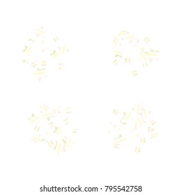 Colorful star falling Pattern. Rainbow colors.Isolated pattern for your project. Astral Design. Chaotic Decor. Modern Creative Starlight Style. Vector illustration for celebration, holiday, invitation