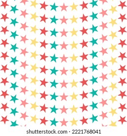 Colorful star Flag for party or home interior decorations.
