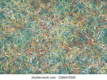 Colorful star or floral splashes for textures or fabric products. Seamless repeat pattern in vintage style for holidays or events, fashion, scrapbooking, wallpaper, textiles, interior, covers, etc.
