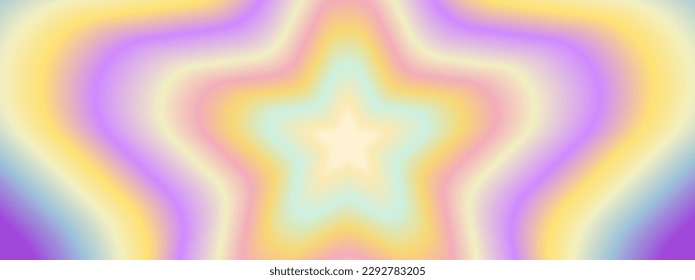 Colorful Star gradient pastel background. Star shape gradient background. Vector illustration.