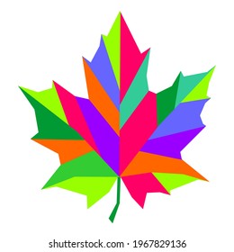 colorful star leaf vector wpap pop art design