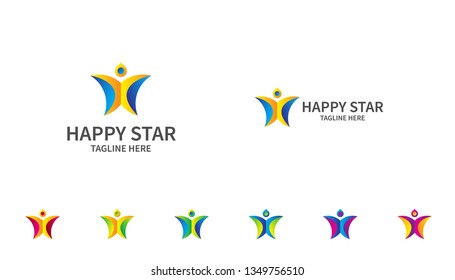 Colorful star logo