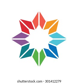 Colorful star logo