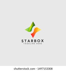colorful Star logo designs template, Elegant Star logo designs