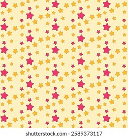 Colorful Star Pattern - Seamless and Playful Design