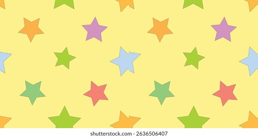 colorful star pattern simple design