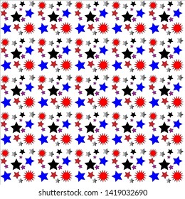 colorful star pattern - vector
