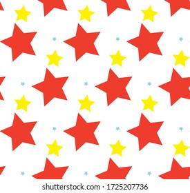 vector de patrón estrella colorido sin fisuras 